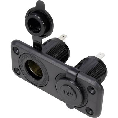 TRU COMPONENTS Dubbele auto-inbouwbus met beschermkap Stroombelasting (max.): 20 A 12 V=