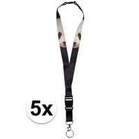 5 x keycord panda beer 50 cm   - - thumbnail