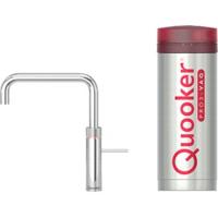 Quooker Fusion square met PRO3 boiler 3-in-1 kokend water kraan Chroom - thumbnail