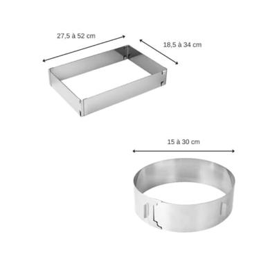Verstelbaar gebakframe en cirkel - ZENKER - Smart Pastry