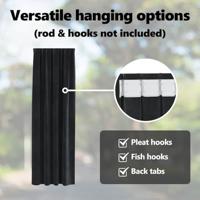 VidaXL Verduisterende gordijnen 2 pcs zwart 140 x 245 cm fluweel - thumbnail