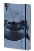 Stifflexible notitieboek Wild Pearl Shark 13 x 21 cm papier blauw - thumbnail