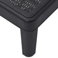 Ligbed 159x57x83,5 cm polypropeen zwart - thumbnail