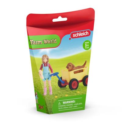 Schleich farm world uitje met de bolderkar 42543