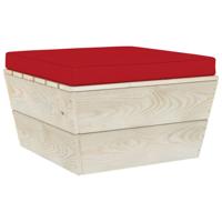 VidaXL Palletkussen pallet oxford stof rood - thumbnail