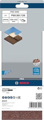 Bosch Accessories X440 Best for Wood 2608606173 Schuurbandset Korrelgrootte (num) 60, 80, 100 (l x b) 552 mm x 100 mm 1 set(s) Bosch Accessories X440 Best for Wood 2608606173 Schuurbandset Korrelgrootte (num) 60, 80, 100 (l x b) 552 mm x 100 mm 1 set(s)