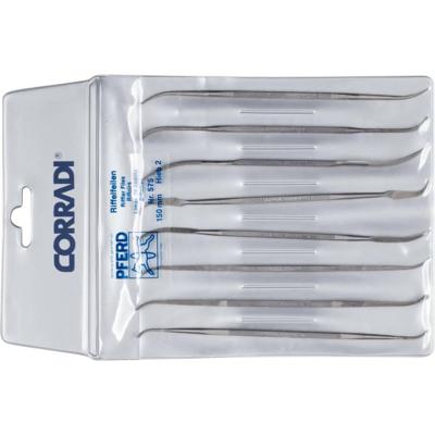 PFERD TOOLS 19505754 Set precisie-riffelvijlen 8-delig type 575 Zwitserse kap 2 middel-fijn Lengte 150 mm 1 stuk(s)