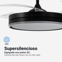 Plafondventilator Universal Blue Zwart - thumbnail