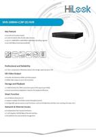 HiLook IK-4248TH-MH/P PoE complete set voor videobewaking - 1x 4-kanaals netwerk videorecorder met PoE, HDMI en VGA-uitgang en 4x 8 MP PoE Turret bewakingscamera's - thumbnail