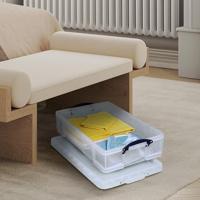 Opbergbox ru 33ltr 710x440x165mm transp wit - thumbnail