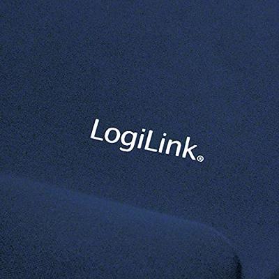 LogiLink ID0027B Muismat met polssteun Ergonomisch Blauw