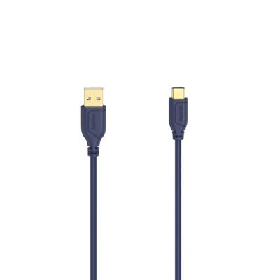 Hama USB-C-kabel Flexi-Slim USB 2.0 480 Mbit/s Blue Depths 0,75 M Hama USB-C-kabel Flexi-Slim USB 2.0 480 Mbit/s Blue Depths 0,75 M