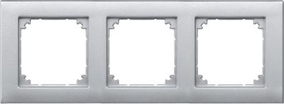 Merten M-Plan afdekraam 3-voudig aluminium 486360