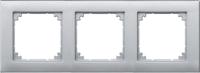 Merten M-Plan afdekraam 3-voudig aluminium 486360 - thumbnail
