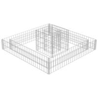 VidaXL Gabion plantenbak 120x120x20 cm gegalvaniseerd staal - thumbnail