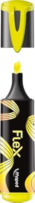 Maped Fluo'Peps Flex markeerstift, geel, doos van 12 stuks