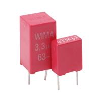 Wima 1 stuk(s) MKT-foliecondensator Radiaal bedraad 100 V/DC, 63 V/AC 10 % (l x b x h) 7.2 x 2.5 x 6.5 mm - thumbnail