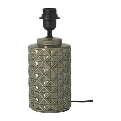 Lampvoet ruit - groen - ø12x20 cm