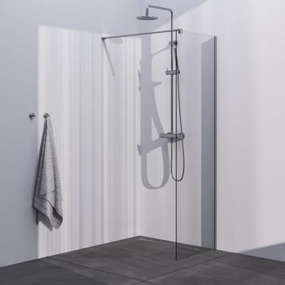 BRAUER Season inloopdouche model C helder glas 60x200 incl. glascoating RVS-kleurig geborsteld