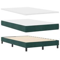 Boxspringbed met matras fluweel donkergroen Small Double - thumbnail