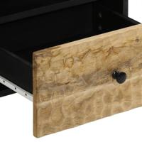 Nachtkastjes 2 st 40x33x46 cm massief mangohout - thumbnail
