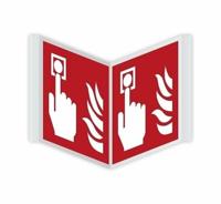 Brandmelder panorama bord - 400 x 200 mm - lichtgevend - thumbnail