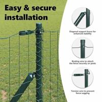 VidaXL Afrasteringspaal 7 pcs groen staal - thumbnail