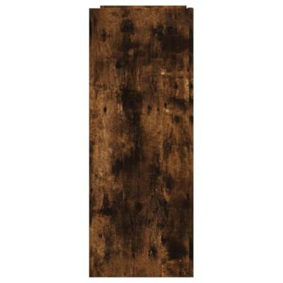 Wandtafel 100x35x90 cm bewerkt hout gerookt eikenkleurig