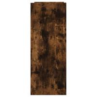 Wandtafel 100x35x90 cm bewerkt hout gerookt eikenkleurig - thumbnail