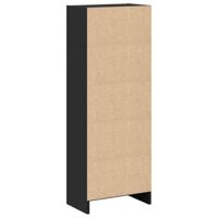 Boekenkast 40x24x109 cm bewerkt hout zwart - thumbnail