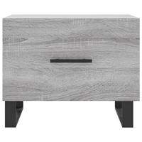 Salontafels 2 st 50x50x40 cm bewerkt hout grijs sonoma eiken - thumbnail