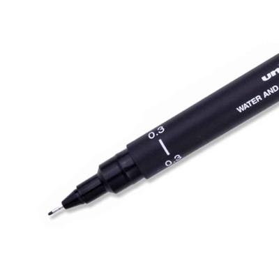 Uni Pin fineliner, ronde punt, 0,03 mm, zwart