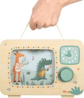 Small Foot - houten televisie muziekdoos safari fsc - thumbnail