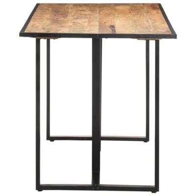 VidaXL Eettafel 140 cm ruw mangohout