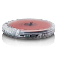 Lenco CD-012 - Draagbare CD-speler Walkman - Diskman - CD-Walkman - Met hoofdtelefoon en Micro USB oplaadkabel - interne oplaadfunctie - transparant CD-012TR - thumbnail