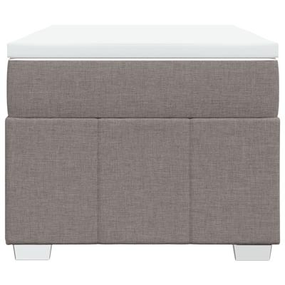 Boxspring met matras stof taupe 90x190 cm - thumbnail
