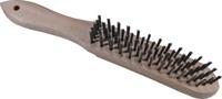 Condor draadborstel steel brush 4-row curved wooden post - thumbnail