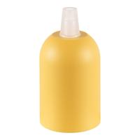 DIY lamphouders - Lamponderdelen - ø4.4 x 8.5 cm - E27 - Geel - Cilinder - Ontworpen voor Hanglampen, Wandlampen - thumbnail