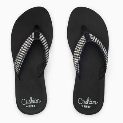 REEF Baja Elana Slipper Dames Black/Frosty 6