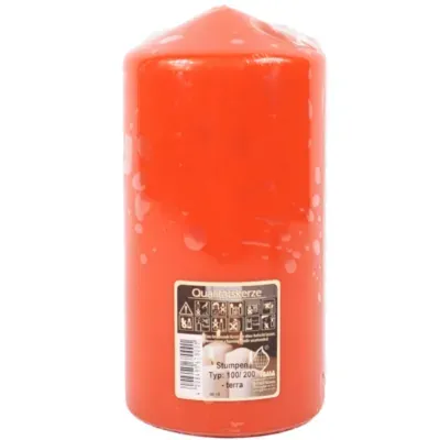 Gala stompkaars terra 10 x 20 cm | 6 stuks