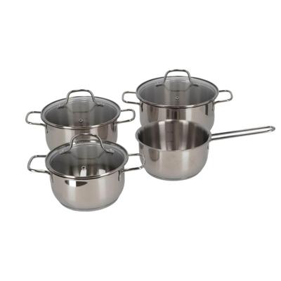 Daily Home Pannenset 7-delig RVS/Glas