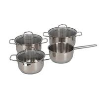Daily Home Pannenset 7-delig RVS/Glas - thumbnail
