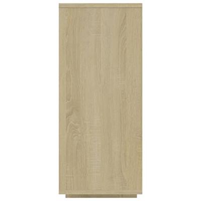 Dressoir 120x30x75 cm spaanplaat sonoma eikenkleurig Dressoir 120x30x75 cm spaanplaat sonoma eikenkleurig