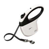 FLEXI One for All S wit - zwart - automatische hondenriem voor honden tot 30 kg - 5 m - thumbnail