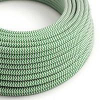 Strijkijzersnoer Groen (zigzag) - viscose | 10cm | Creative-Cables | Creative-Cables | Creative-Cables | Creative-Cables - thumbnail