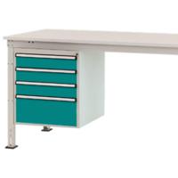 Manuflex ZB4812.5021 Behuizing onderbouw stationair, gebruiksh. 500 mm met 4 lades. Voor tafel diepte 800 mm - thumbnail