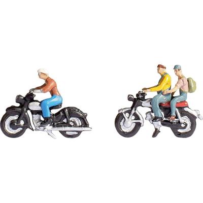 NOCH 12970 N Motorfiets figuren Geverfd, Scène met geluid NOCH 12970 N Motorfiets figuren Geverfd, Scène met geluid