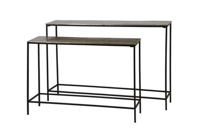 Light & Living Sidetable 'Hartsville', set van 2 stuks, donker bruin brons Light & Living Sidetable 'Hartsville', set van 2 stuks, donker bruin brons