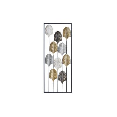 Wanddecoratie DKD Home Decor Zwart Metaal Multicolour Modern Blad van een plant (35 x 2 x 90 cm) Wanddecoratie DKD Home Decor Zwart Metaal Multicolour Modern Blad van een plant (35 x 2 x 90 cm)