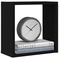 Wandschappen kubus 2 st 30x15x30 cm bewerkt hout zwart eiken - thumbnail